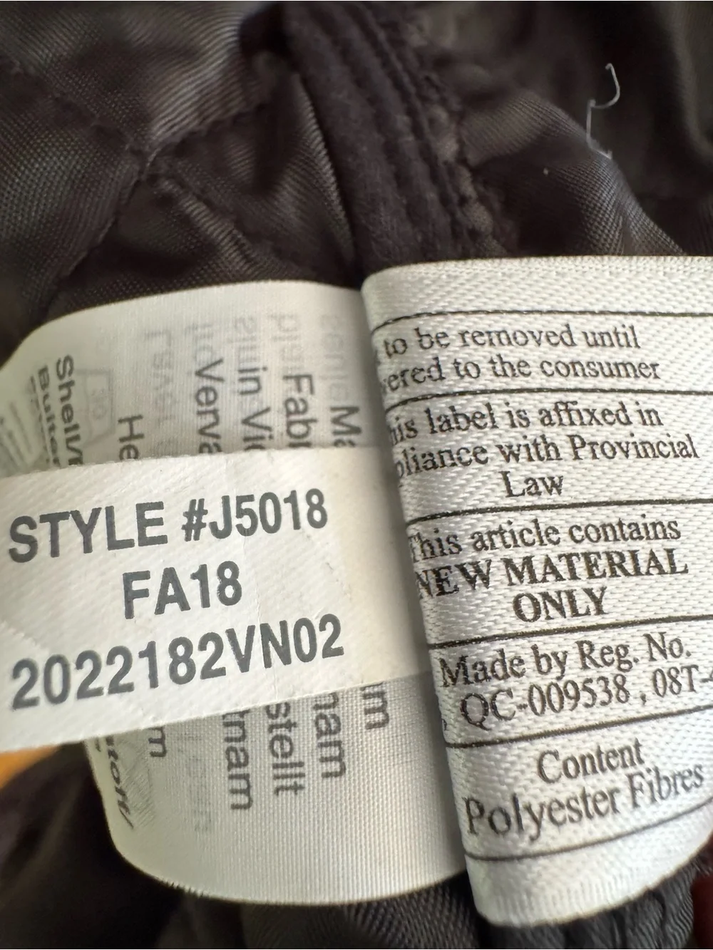 Women’s Quilted JCREW Mercantile Jacket in Black